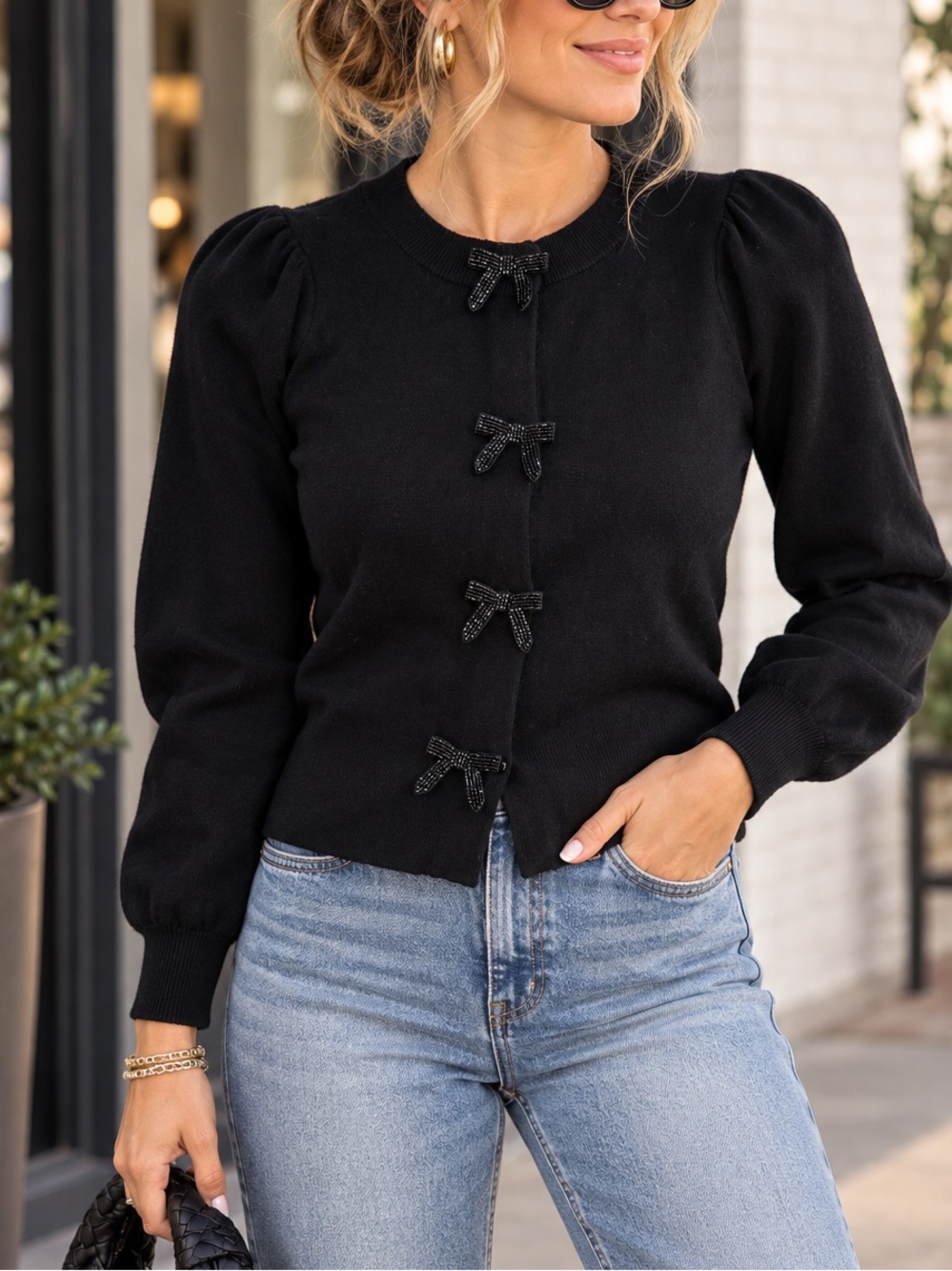 Express • Bow Cardigan